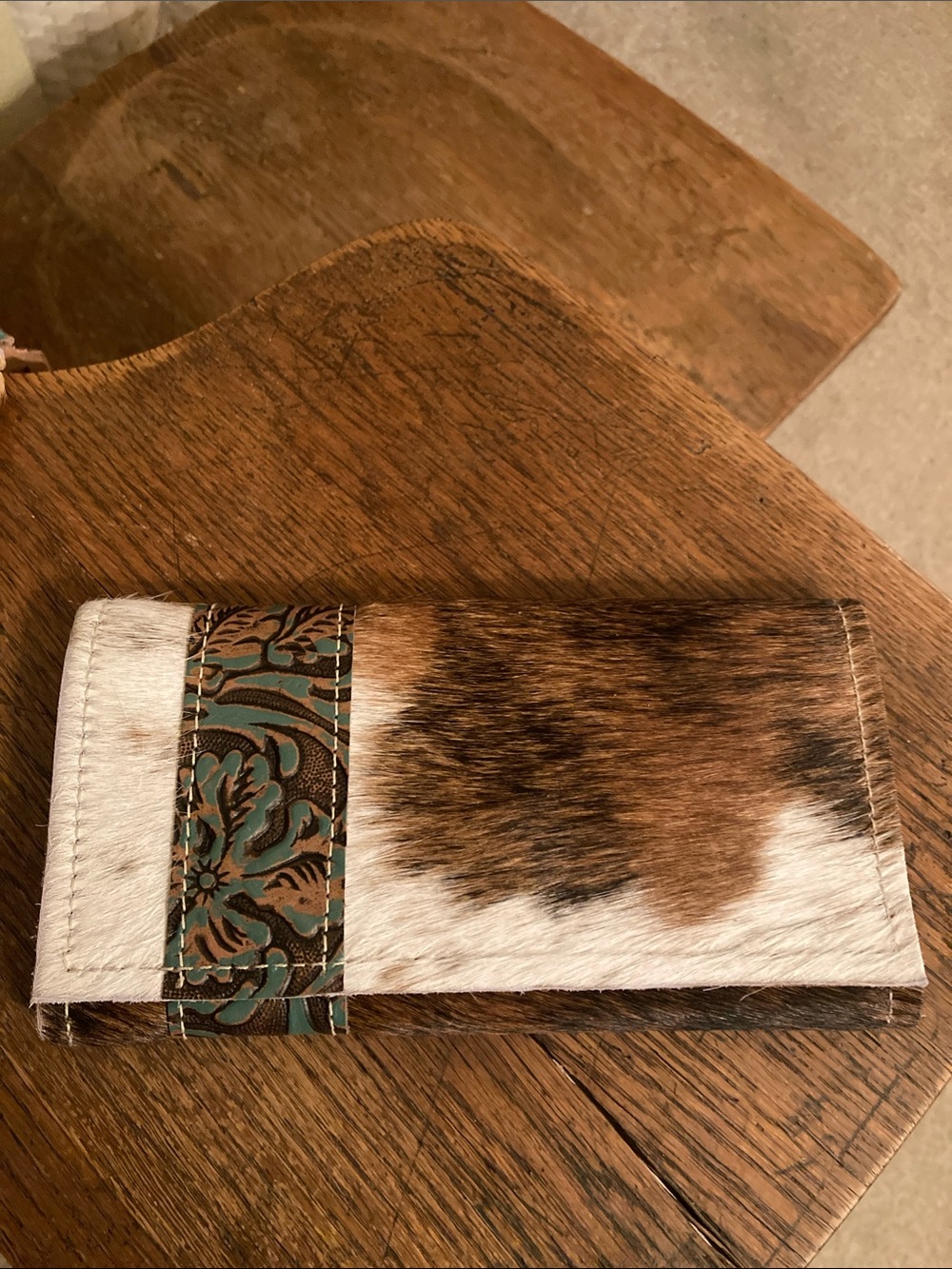 Holy Cow Couture Bandit Wallet HOH/Leather NWOT
